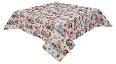 Tapestry tablecloth EDEN1017, 97х100, Square, Easter, Without lurex, 75% polyester, 22% cotton, 3% acrylic