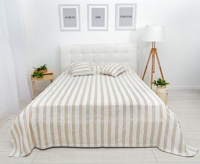Bedspread PLG03 (160х220), 160x220, Rectangular, Everyday, Without lurex, 75% polyester, 13% cotton, 9% linen