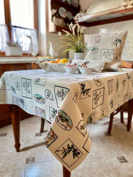 Tapestry tablecloth EDEN057, 137х137, Square, Everyday, Without lurex, 75% поліестер, 22% бавовна, 3% акрил