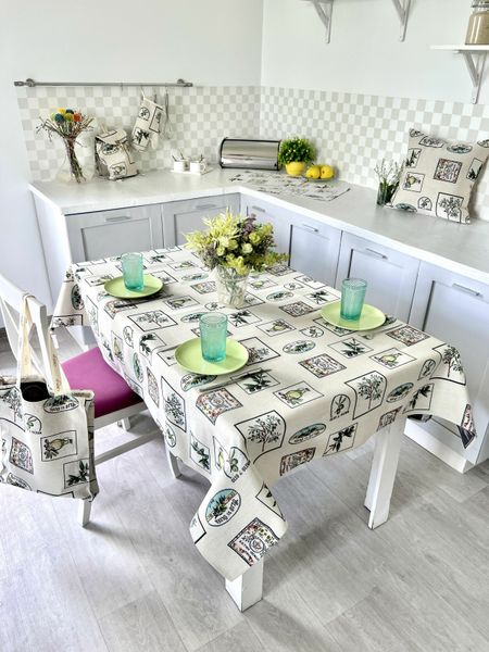 Tapestry tablecloth EDEN057, 137х280, Rectangular, Everyday, Without lurex, 75% polyester, 22% cotton, 3% acrylic