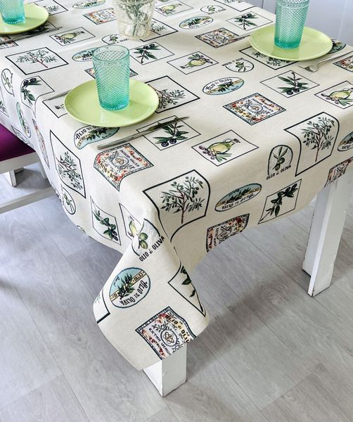 Tapestry tablecloth EDEN057, 137х300, Rectangular, Everyday, Without lurex, 75% polyester, 22% cotton, 3% acrylic