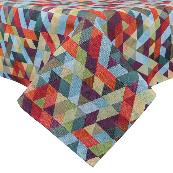 Tapestry tablecloth GEO223, 137х280, Rectangular, Everyday, Without lurex, 75% polyester, 22% cotton, 3% acrylic