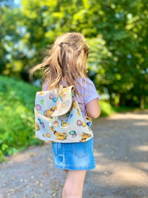 Tapestry backpack for kids LIMA028, 25x37x6, Easter, Without lurex, 75% polyester, 22% cotton, 3% acrylic