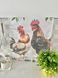 Zestaw 2 ręcznik&oacute;w kuchennych "Happy Chickens" SET TOWELS-02, 45x65, Prostokątny, Zwykły, Drukowanie, 100% bawełna, 2 szt.
