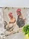 Zestaw 2 ręcznik&oacute;w kuchennych "Happy Chickens" SET TOWELS-02, 45x65, Prostokątny, Zwykły, Drukowanie, 100% bawełna, 2 szt.
