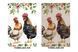 Zestaw 2 ręcznik&oacute;w kuchennych "Happy Chickens" SET TOWELS-02, 45x65, Prostokątny, Zwykły, Drukowanie, 100% bawełna, 2 szt.
