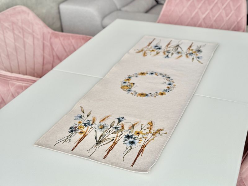 Tapestry table runner LIMA061NA, 37х100, 100, 37, Rectangular, Ukrainian, Without lurex, 75% polyester, 22% cotton, 3% acrylic, Tapestry