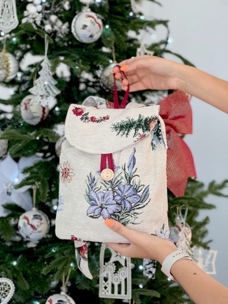 Tapestry backpack for kids EDEN CHAMONIX, 25х37х6, 37, 25, 6, New Year's, Without lurex, 45% polyester, 55% cotton, Tapestry