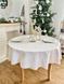 Double-sided tablecloth with Teflon coating FGT02-EDEN011, &Oslash;160, Round, New Year's, With Teflon coating and golden lurex, 94% polyester, 6% lurex, Double-sided
