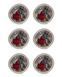 Set of tapestry napkins with lace ROUND1153M-SET6-10D The Miracle of Bethlehem, &Oslash;10, 10, 10, Round, New Year's, Golden lurex, 70% polyester, 23% cotton, 3% acrylic, 4% metal fibre, Tapestry, 6 pcs.