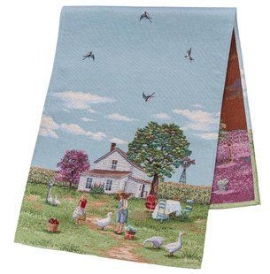 Tapestry table runner RUNNER1176, 37x100, 100, 37, Rectangular, Everyday, Without lurex, 75% polyester, 22% cotton, 3% acrylic, Tapestry