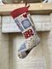 Tapestry gift sock EDEN324, 25х37х6, 37, 25, 6, New Year's, Silver lurex, 70% polyester, 23% cotton, 3% acrylic, 4% metal fibre, Tapestry