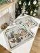 Tapestry placemat RUNNER723 "Christmas in Mountains", 37x49, Rectangular, New Year's, Golden lurex, 70% polyester, 23% cotton, 3% acrylic, 4% metal fibre