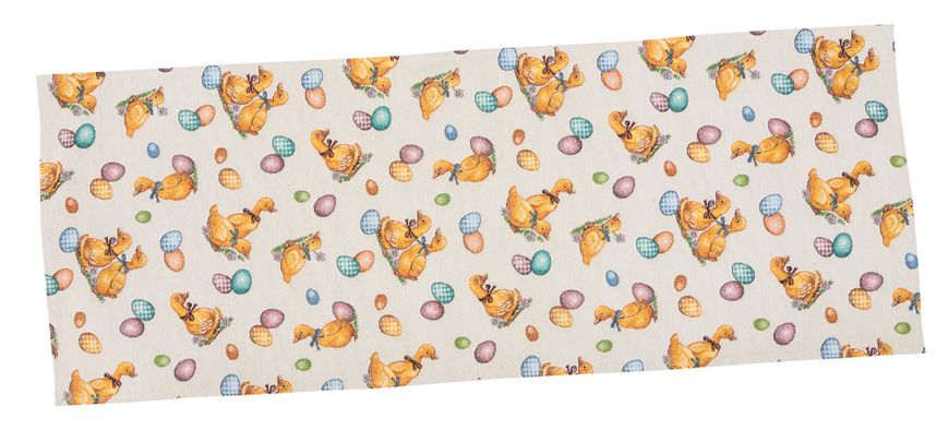 Tapestry table runner LIMA028, 45x140, Rectangular, Easter, Without lurex, 75% polyester, 22% cotton, 3% acrylic