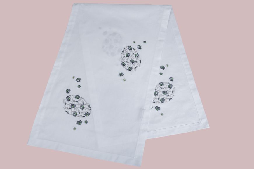 Embroidered Easter table runner NPVV04, 42x140, Rectangular, Easter, Embroidery, 70% cotton, 30% polyester