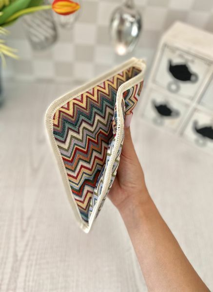 Tapestry kitchen pot holder GEO040-PK20, 20х20, 20, 20, Square, Everyday, Without lurex, 75% polyester, 22% cotton, 3% acrylic, Tapestry