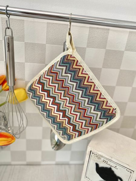 Tapestry kitchen pot holder GEO040-PK20, 20х20, 20, 20, Square, Everyday, Without lurex, 75% polyester, 22% cotton, 3% acrylic, Tapestry