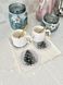 Tapestry placemat with lace ZERMAT, &Oslash;10, 10, 10, Round, New Year's, Silver lurex, 75% polyester, 22% cotton, 3% acrylic, Tapestry