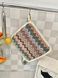 Tapestry kitchen pot holder GEO040-PK20, 20х20, 20, 20, Square, Everyday, Without lurex, 75% polyester, 22% cotton, 3% acrylic, Tapestry